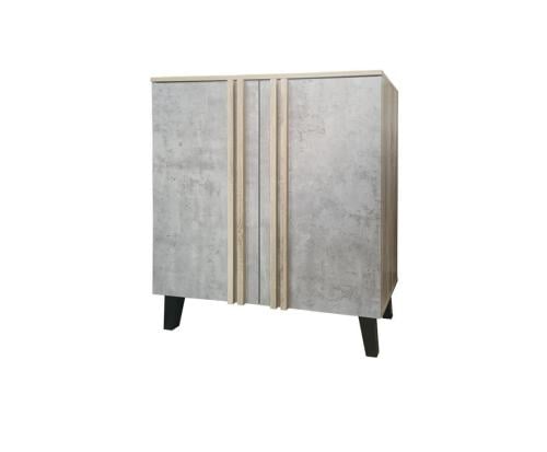 دولاب احذية ماليزي 2باب لون رمادي و خشبي مقدم لكم من كاما