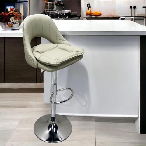 كرسي بارمطبخ عصري لون بيج فاتح مقدم لكم من كاما