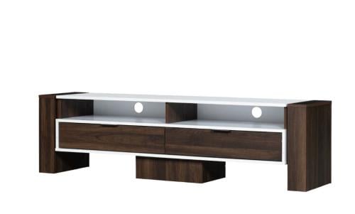 طاولة بلازما تصميم أنيق مقاس 160 سم لون بني * أبيض من كاما