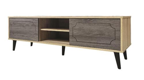 طاولة بلازما لون خشبي *رمادي مقاس140سم مقدم لكم من كاما