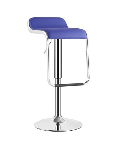 كرسي بار بتصميم مودرن لون أزرق من كاما