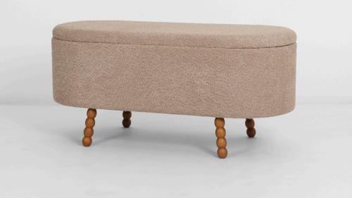 اريكة بصندوق مودرن لون بني مقاس 80 سم  من كاما