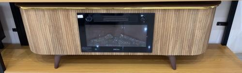 طاولة بلازما ودفاية مقاس 160 سم لون بني من كاما