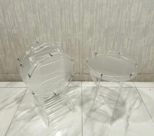 طقم خدمة اكليرك دائري شفاف ياتيكم من كاما