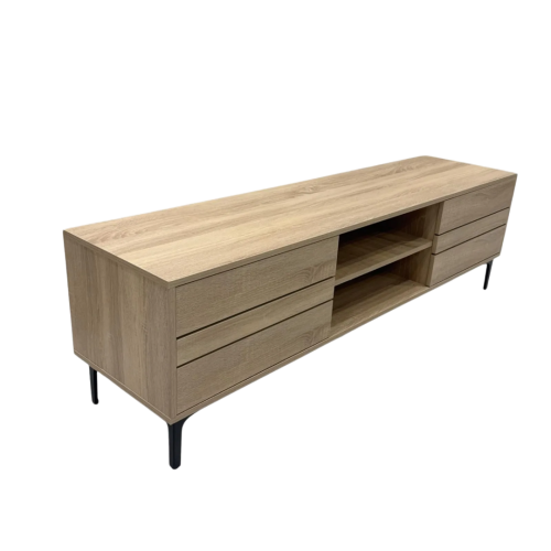 طاولة بلازما تصميم مميز لون خشبي مقاس 160 سم من كاما