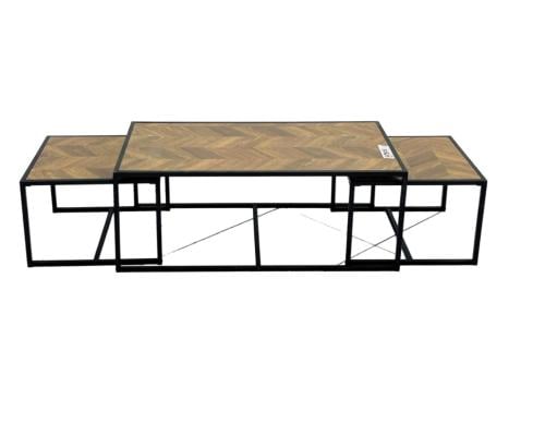 طقم طاولات خدمه 2+1 لون بني مقدمة لكم من كاما