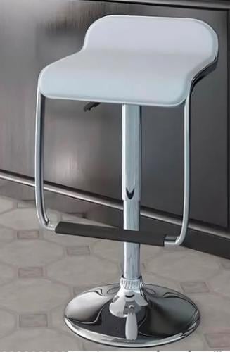 كرسي بار بتصميم مودرن لون أبيض من كاما