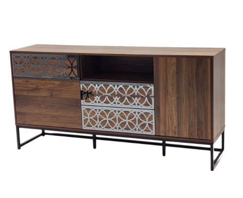 بوفيه متعدد الاغراض لون بني مقاس 160سم  مقدم لكم من كاما