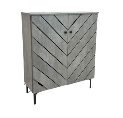 دولاب احذية بتصميم عصري لون رمادي من كاما