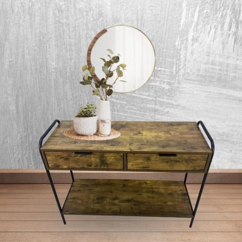 كونسول مدخل استقبال خشب لون عسلي غامق مقدم لكم من كاما