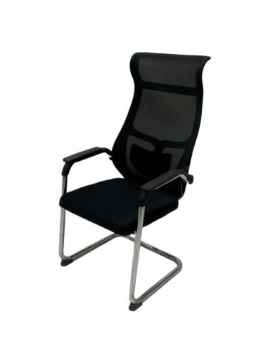 كرسي مكتبي شبكي ثابت لون أسود من كاما