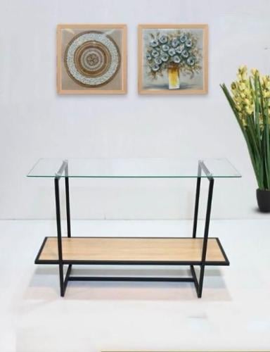 مدخل استقبال مودرن  خشب مع زجاج لون بيج من كاما