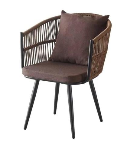 كرسي خيزران موردن لون بني مقدم لكم من كاما