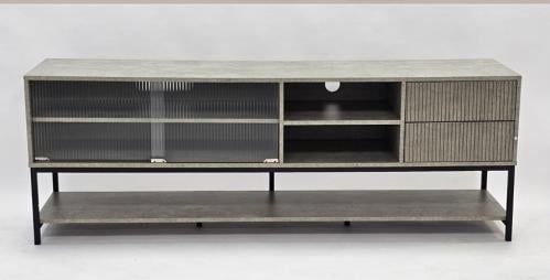 طاولة بلازما خشب*زجاج لون رمادي مقاس 160 من كاما