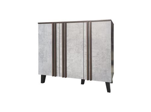 دولاب احذية ماليزي 3باب لون رمادي و بني مقدم لكم من كاما