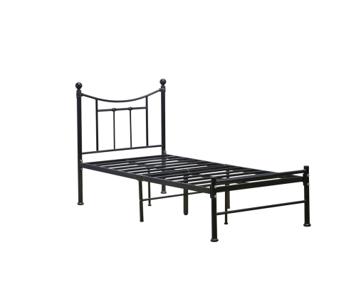 سرير حديد مقاس 190×90 سم لون أسود– متين وآمن – تصميم عصري ومريح لغرف النوم من كاما