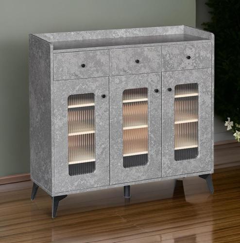 دولاب متعدد الاغراض100 سم لون رمادي من كاما