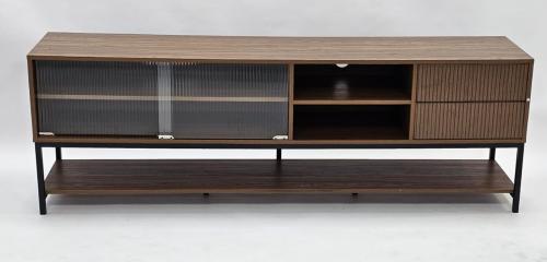 طاولة بلازما خشب*زجاج لون بني مقاس 180 من كاما