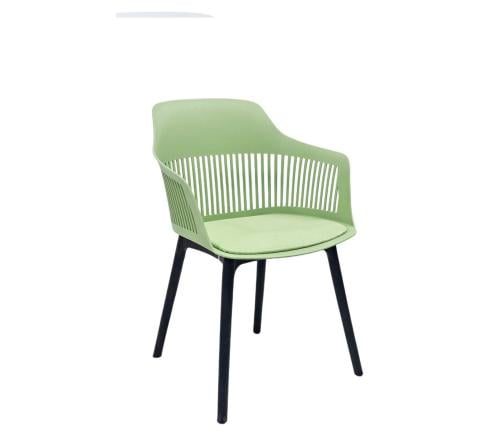كرسي مفرد بلاستيك أخضر من كاما
