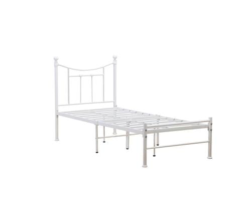 سرير حديد مقاس 190×90 سم لون أبيض– متين وآمن – تصميم عصري ومريح لغرف النوم من كاما