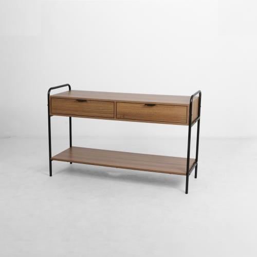 مدخل استقبال خشب مع  لون بني من كاما