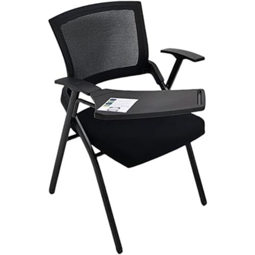 كرسي محاضرات ثابت قابل للطي لون اسود