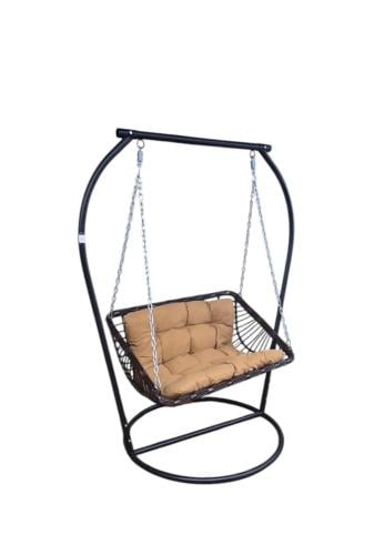 كرسي مرجيح نفرين  تصميم مودرن اسود*بني مقدم لكم من كاما