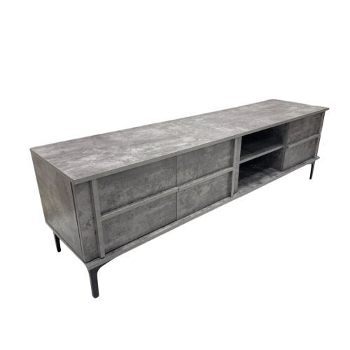 طاولة تلفزيون لون رمادي مقاس 160 سم من كاما