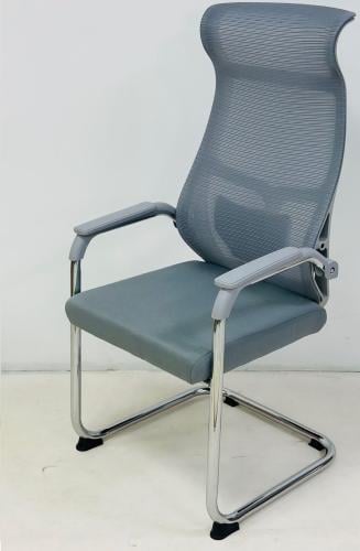 كرسي مكتبي ثابت شبك لون رمادي من كاما