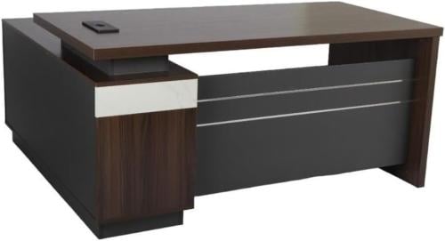 مكتب مودرن عصري لون بني غامق و رمادي مقاس 160 سم مقدم لكم من كاما