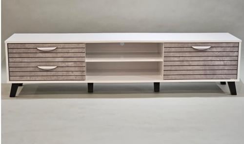 طاولة بلازما بتصميم جذاب لون أبيض*رمادي مقاس 180 سم مقدمة لكم من كاما