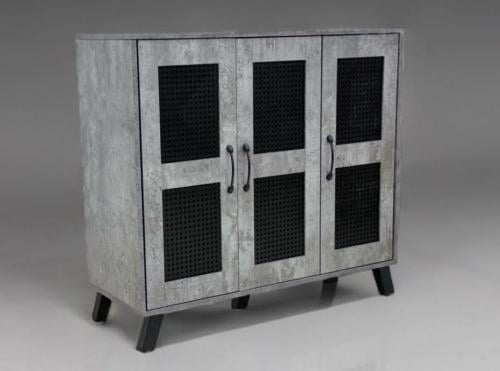 دولاب احذية 3باب بتصميم مودرن لون رمادي مقدم لكم من كاما