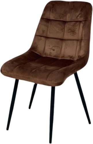 كرسي مفرد متعدد الاستخدام مخمل لون بني مقدم لكم من كاما
