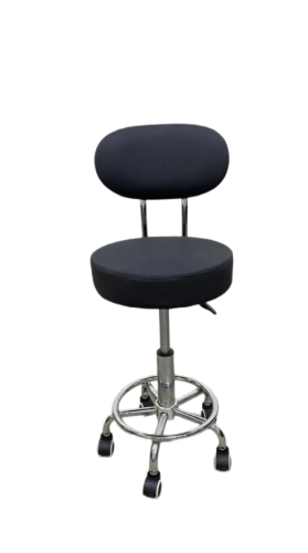 كرسى معمل بظهر لون أسود مقدم لكم من كاما