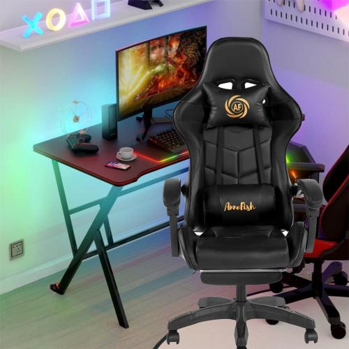 كرسي العاب قيمنق مكتبي أسود مقدم لكم من كاما