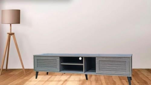 طاولة بلازما بتصميم حديث مودرن 160سم لون رمادي من كاما