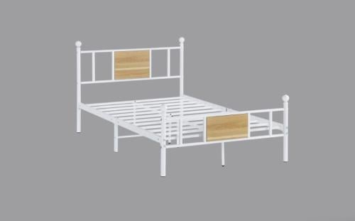 سرير حديد لون أبيض 120 ×190 سم من كاما