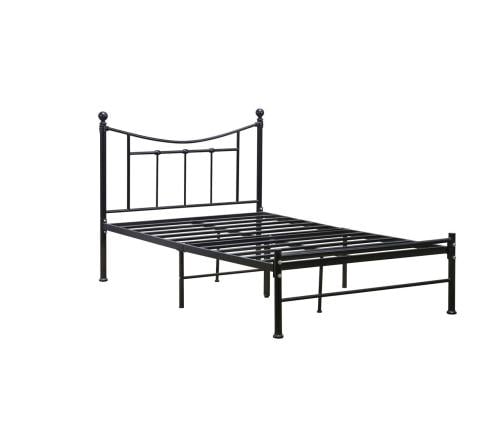 سرير حديد مقاس 190×120 سم لون أسود– متين وآمن – تصميم عصري ومريح لغرف النوم من كاما