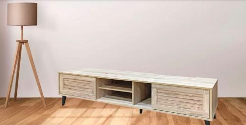 طاولة بلازما بتصميم مودرن 160سم لون خشبي من كاما