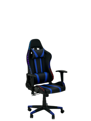 كرسي العاب قيمنق ليد مضي أسود وأزرق مقدم لكم من كاما