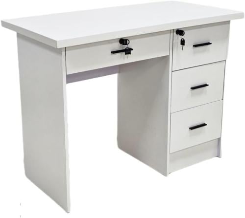 مكتب مودرن عصري لون أبيض مقاس 120 سم لكم من كاما