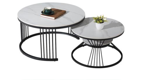 طقم طاولة سيراميك من قطعتين  لون ابيض مقدمة لكم من كاما