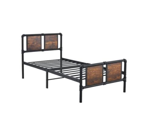 سرير حديد بتصميم مميز مقاس 90*190 لون أسود مقدم لكم من كاما