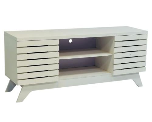 طاولة بلازما خشب مقاس 140 سم لون أبيض من كاما