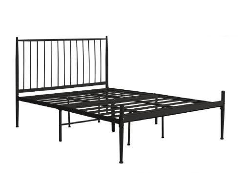 سرير حديد متين 200×140 سم - لون أسود- يناسب جميع غرف النوم- من كاما