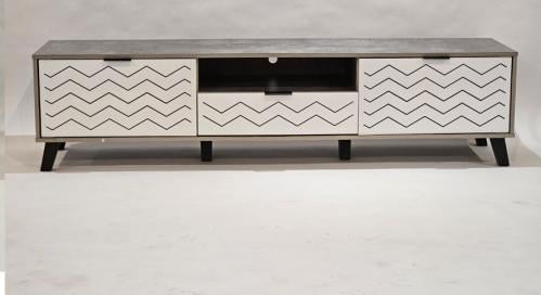 طاولة بلازما تصميم عصري لون رمادي*أبيض مقاس 180 سم مقدمة لكم من كاما