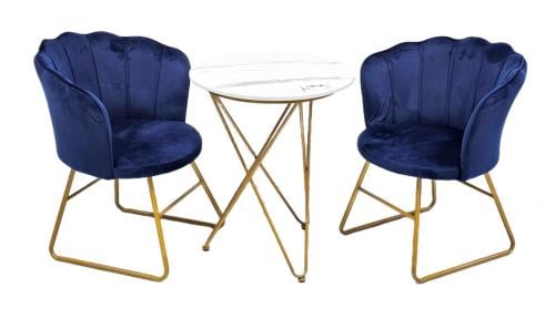 طقم 1+2 طاولة وكرسي Blue من كاما