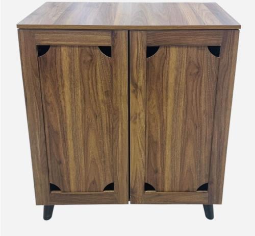 دولاب أحذية بتصميم عصري أنيق لون بني مقدم لكم من كاما