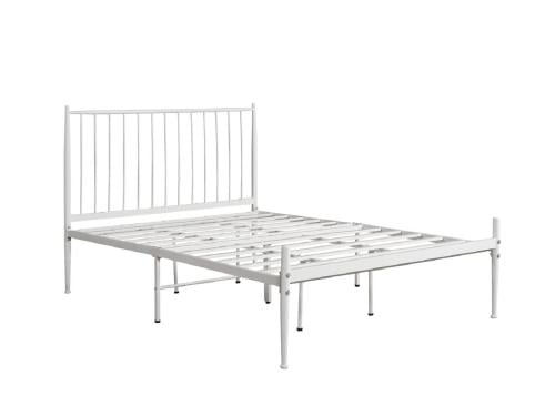 سرير حديد متين 200×140 سم - لون أبيض- يناسب جميع غرف النوم- من كاما