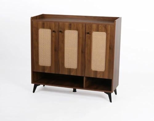 دولاب احذية 3باب بتصمم انيق لون بني مقدم لكم من كاما